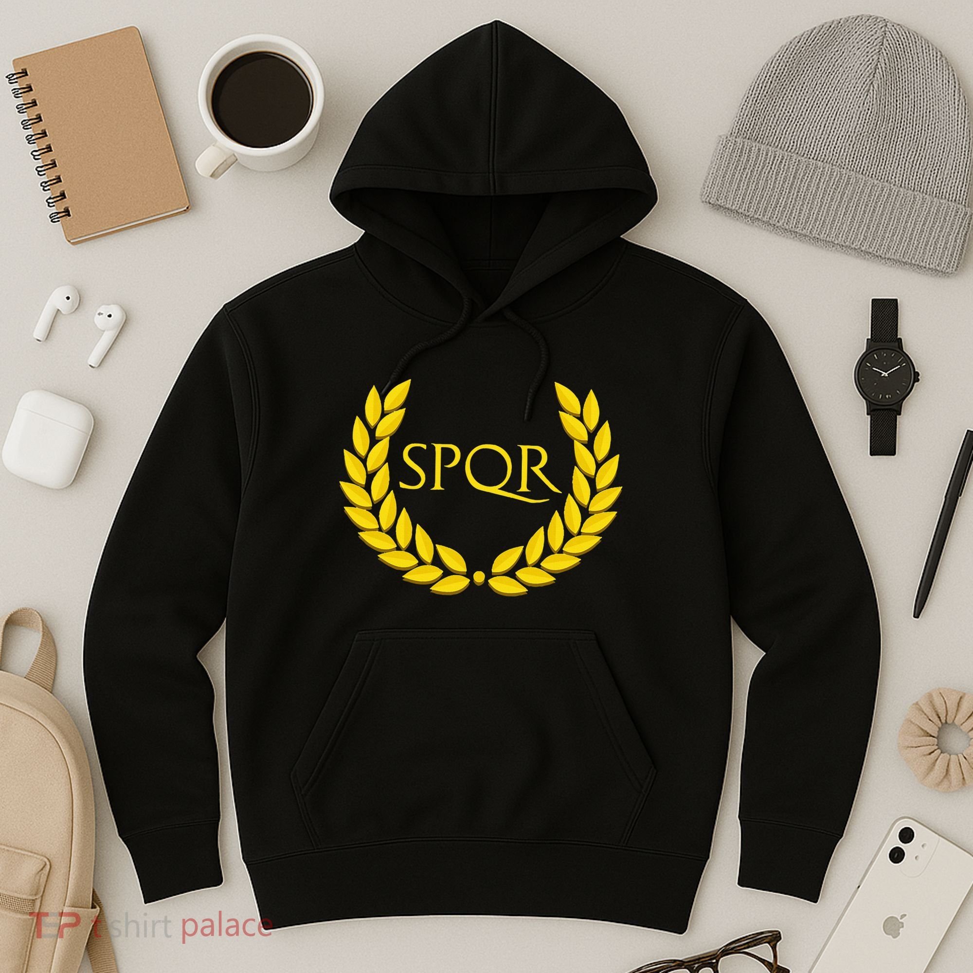 Spqr Purple Roman Hoodie