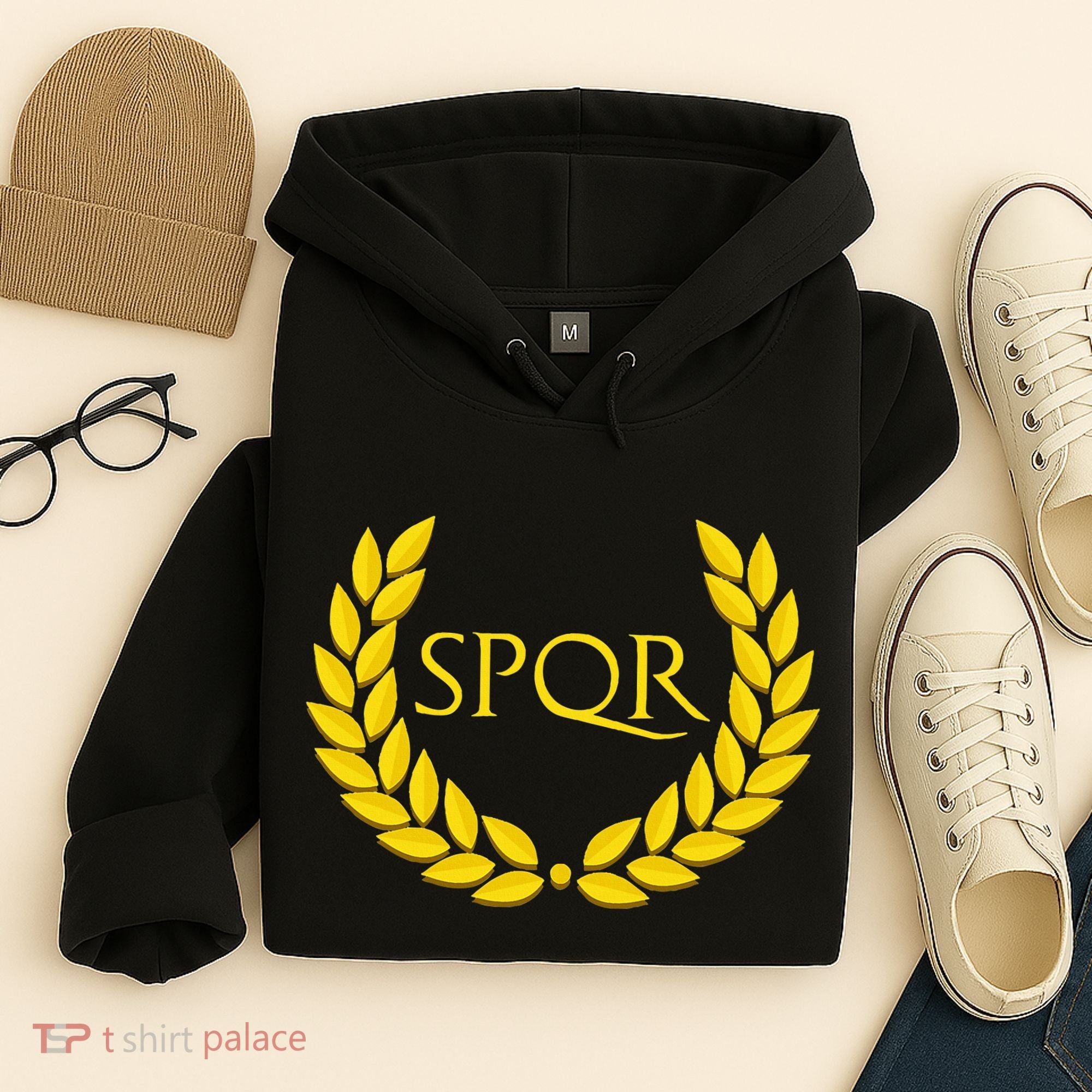 Spqr Purple Roman Hoodie