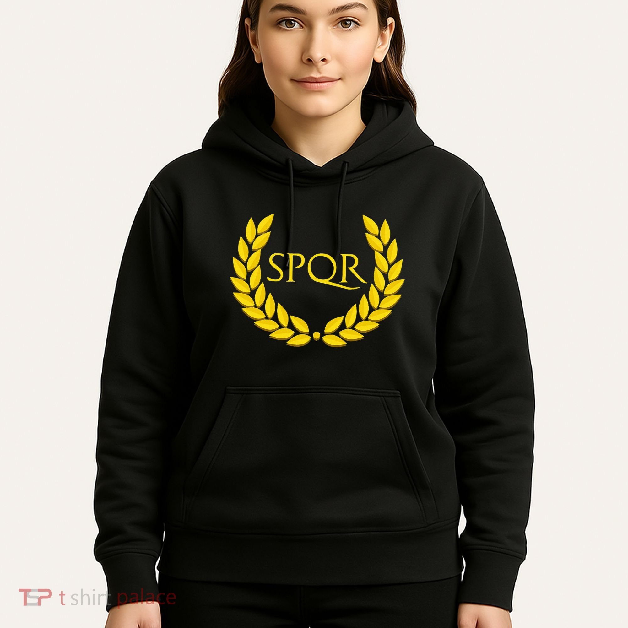 Spqr Purple Roman Hoodie