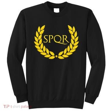 Spqr Purple Roman Sweatshirt