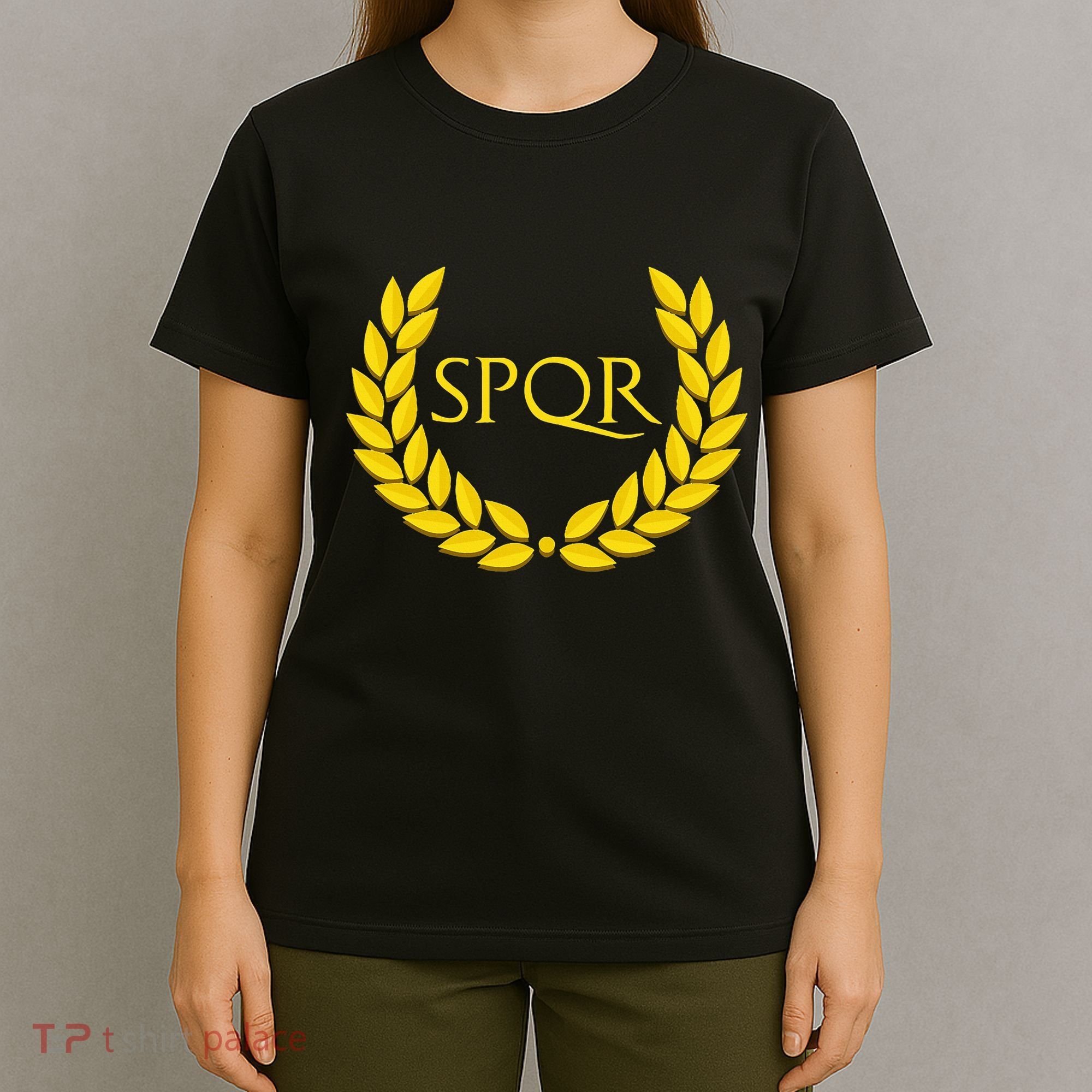 Spqr Purple Roman T-Shirt