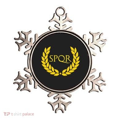 Spqr Purple Roman Ornament