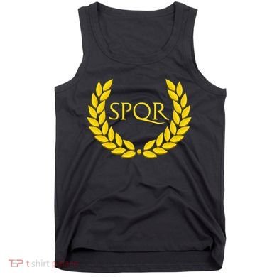 Spqr Purple Roman Tank Top