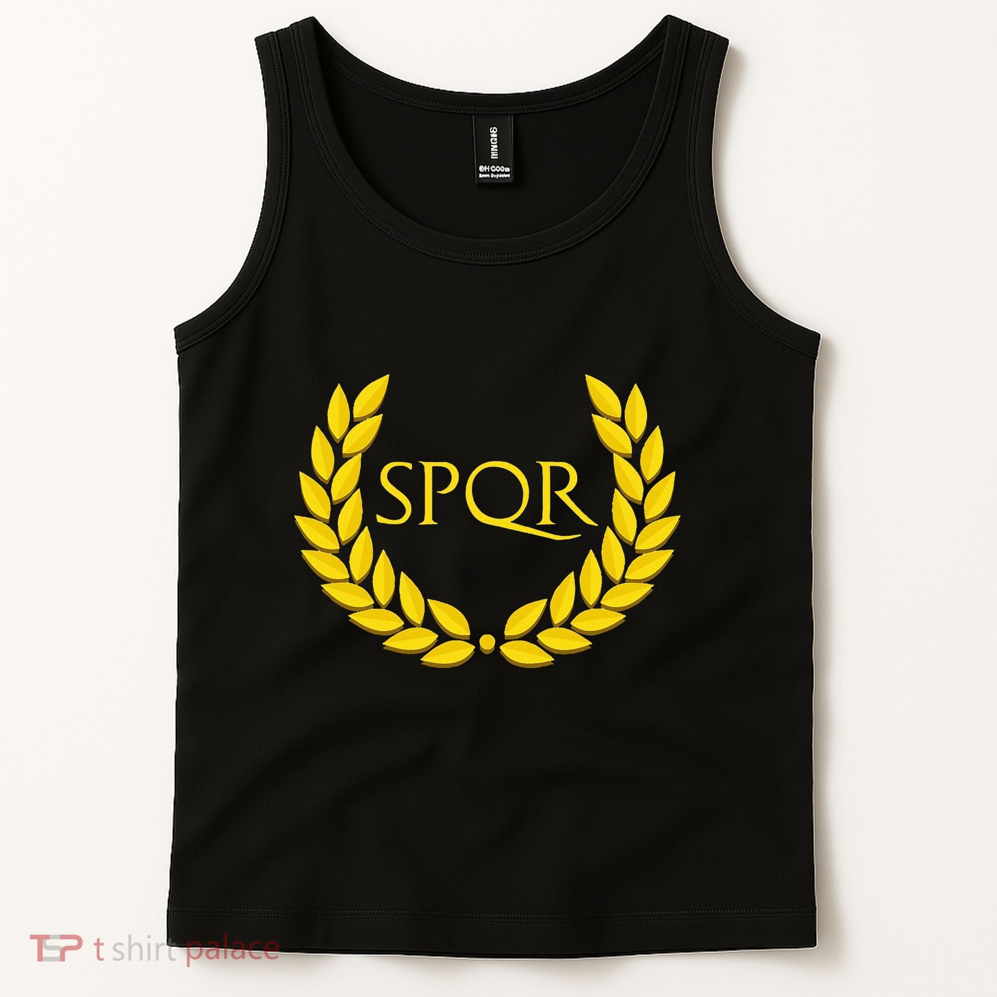 Spqr Purple Roman Tank Top