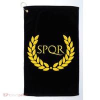 Spqr Purple Roman Golf Towel thumb 0
