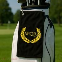 Spqr Purple Roman Golf Towel thumb 2