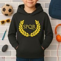 Spqr Purple Roman Kids Hoodie thumb 2