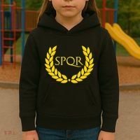 Spqr Purple Roman Kids Hoodie thumb 3