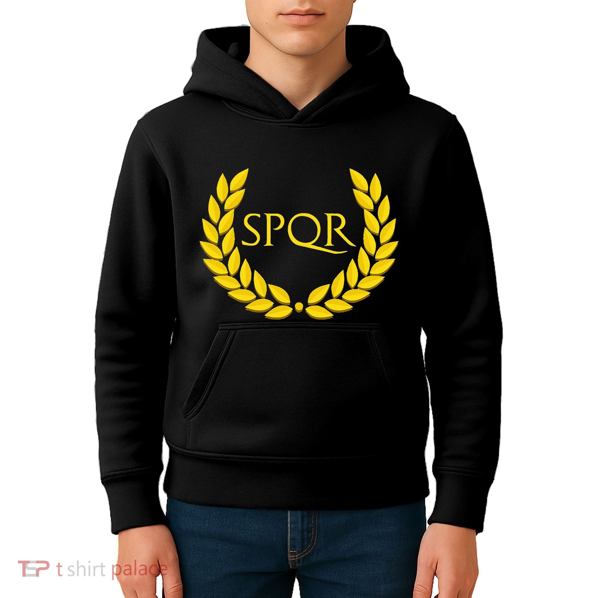 Spqr Purple Roman Kids Hoodie