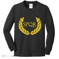 Spqr Purple Roman Kids Long Sleeve Shirt thumb 0