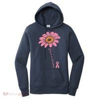 Sunflower Pink Ribbon Breast Cancer Survivor Awareness Women's Hoodie thumb 0