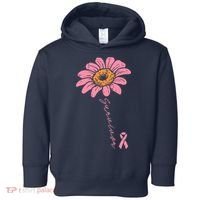Sunflower Pink Ribbon Breast Cancer Survivor Awareness Toddler Hoodie thumb 0