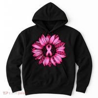 Sunflower Pink Ribbon Breast Cancer Awareness Hoodie thumb 0