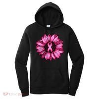 Sunflower Pink Ribbon Breast Cancer Awareness Women's Hoodie thumb 0
