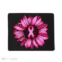 Sunflower Pink Ribbon Breast Cancer Awareness Mousepad thumb 0