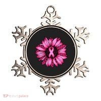 Sunflower Pink Ribbon Breast Cancer Awareness Ornament thumb 0