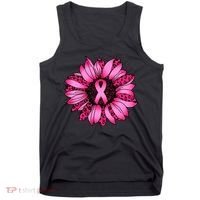 Sunflower Pink Ribbon Breast Cancer Awareness Tank Top thumb 0