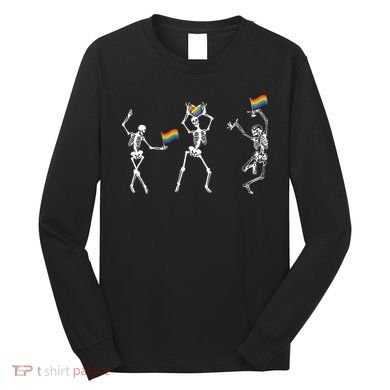 Skeleton Pride Rainbow Lgbtq Funny Pride. Long Sleeve Shirt