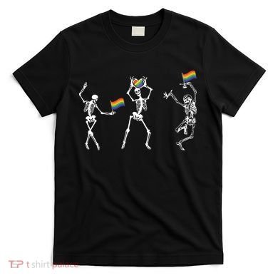 Skeleton Pride Rainbow Lgbtq Funny Pride. T-Shirt
