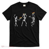 Skeleton Pride Rainbow Lgbtq Funny Pride. T-Shirt thumb 0