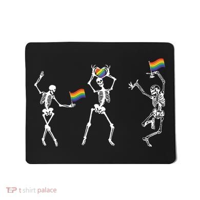 Skeleton Pride Rainbow Lgbtq Funny Pride. Mousepad