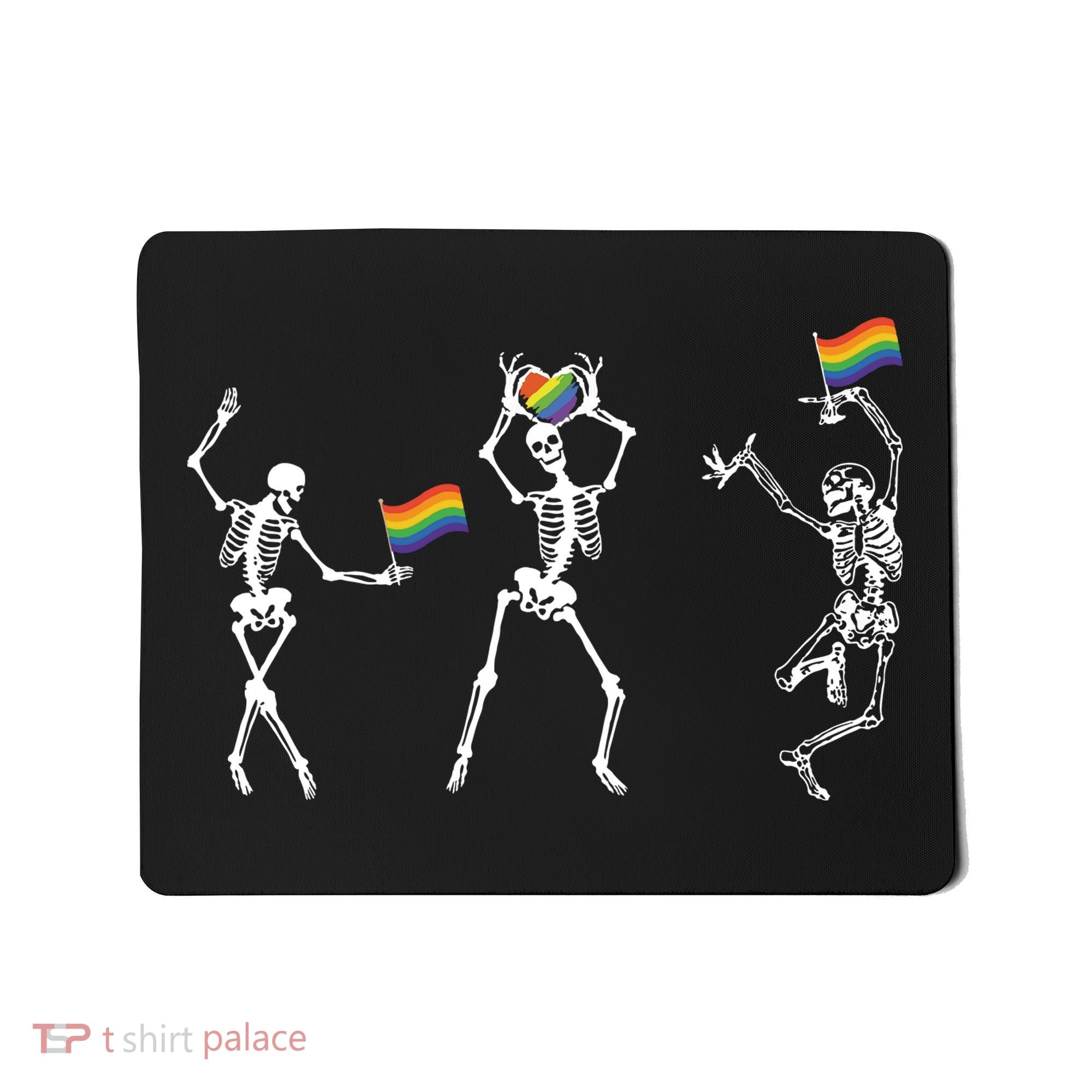 Skeleton Pride Rainbow Lgbtq Funny Pride. Mousepad