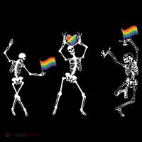 Skeleton Pride Rainbow Lgbtq Funny Pride. Mousepad thumb 1