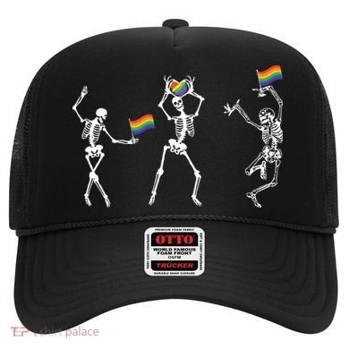 Skeleton Pride Rainbow Lgbtq Funny Pride. Hat