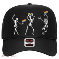 Skeleton Pride Rainbow Lgbtq Funny Pride. Hat thumb 0