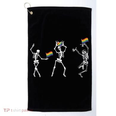 Skeleton Pride Rainbow Lgbtq Funny Pride. Golf Towel