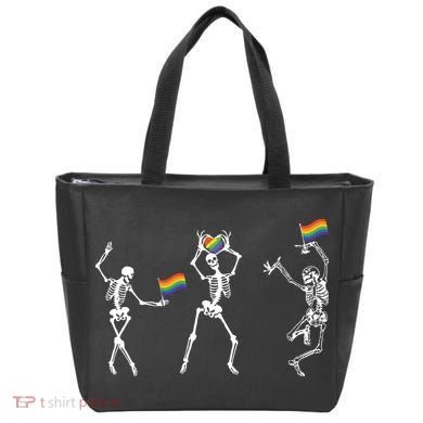 Skeleton Pride Rainbow Lgbtq Funny Pride. Tote Bag