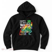 St Pat Rex Day Dinosaur St Patricks Day Hoodie thumb 0