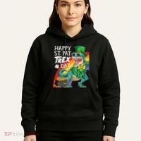 St Pat Rex Day Dinosaur St Patricks Day Hoodie thumb 5