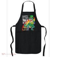 St Pat Rex Day Dinosaur St Patricks Day Apron thumb 0