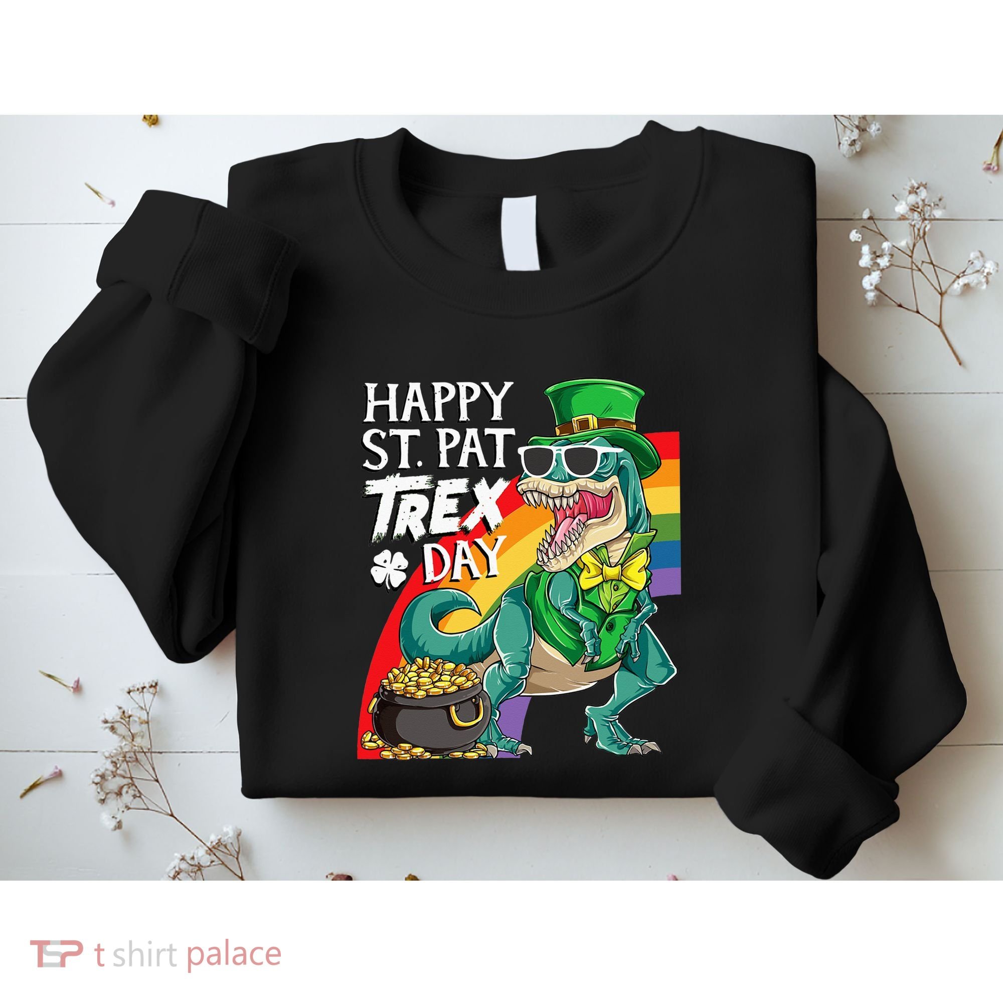 St Pat Rex Day Dinosaur St Patricks Day Sweatshirt