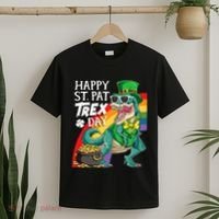 St Pat Rex Day Dinosaur St Patricks Day T-Shirt thumb 2