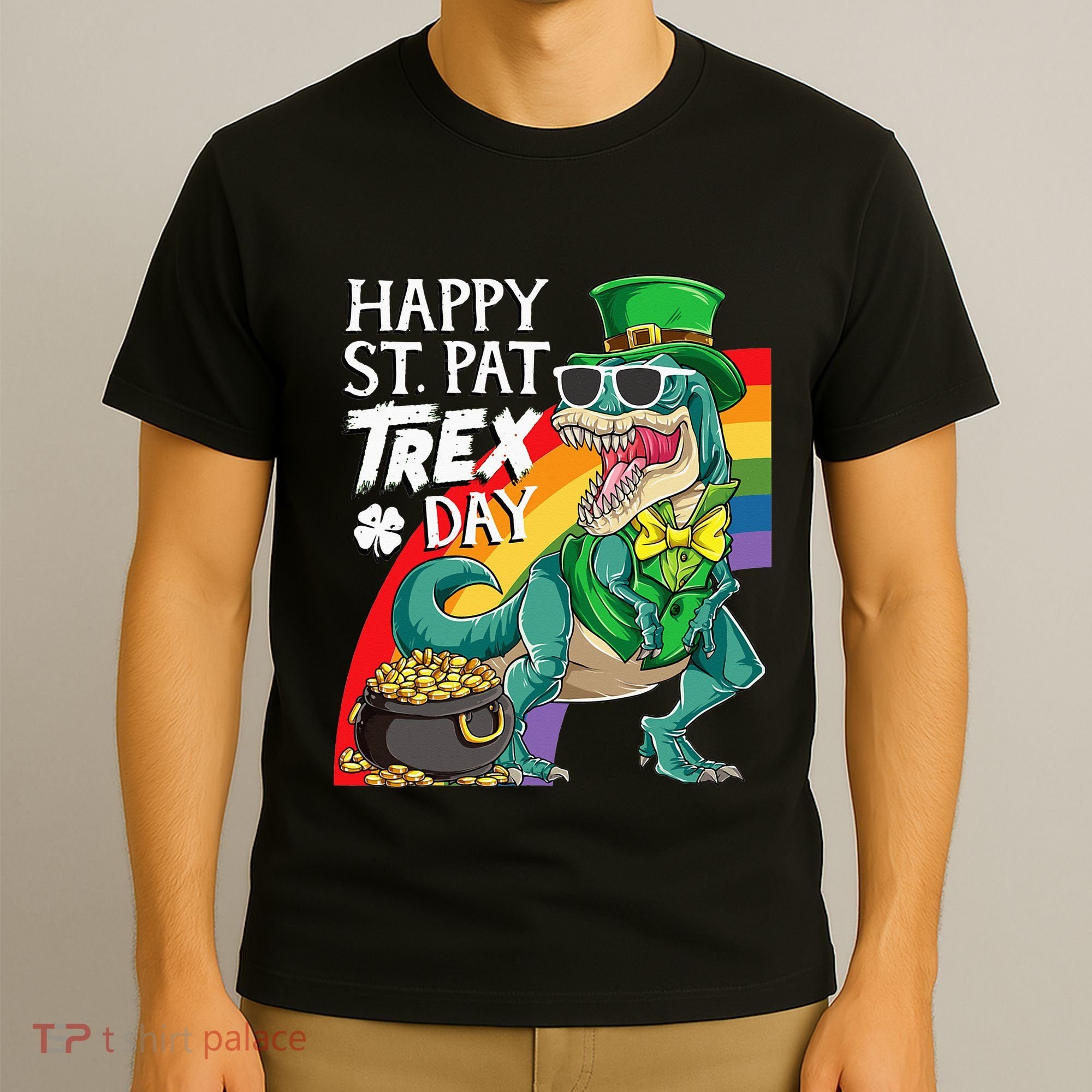 St Pat Rex Day Dinosaur St Patricks Day T-Shirt