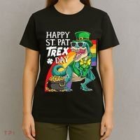 St Pat Rex Day Dinosaur St Patricks Day T-Shirt thumb 4