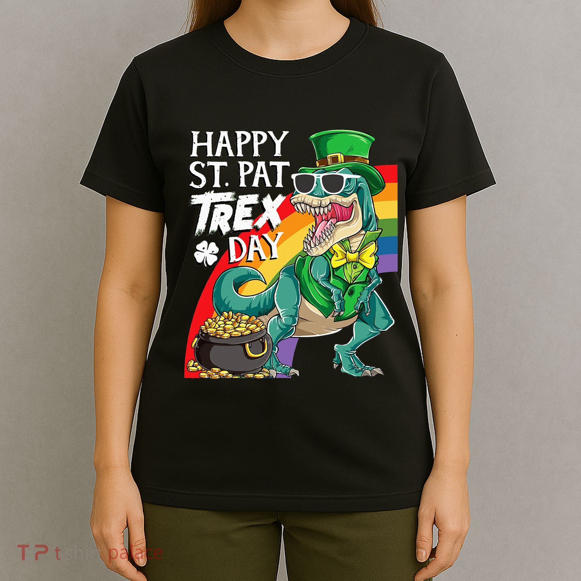 St Pat Rex Day Dinosaur St Patricks Day T-Shirt