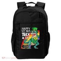 St Pat Rex Day Dinosaur St Patricks Day Backpack thumb 0