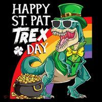 St Pat Rex Day Dinosaur St Patricks Day Bucket Hat thumb 4