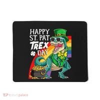 St Pat Rex Day Dinosaur St Patricks Day Mousepad thumb 0