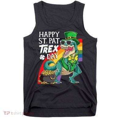 St Pat Rex Day Dinosaur St Patricks Day Tank Top