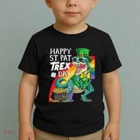 St Pat Rex Day Dinosaur St Patricks Day Toddler T-Shirt thumb 2