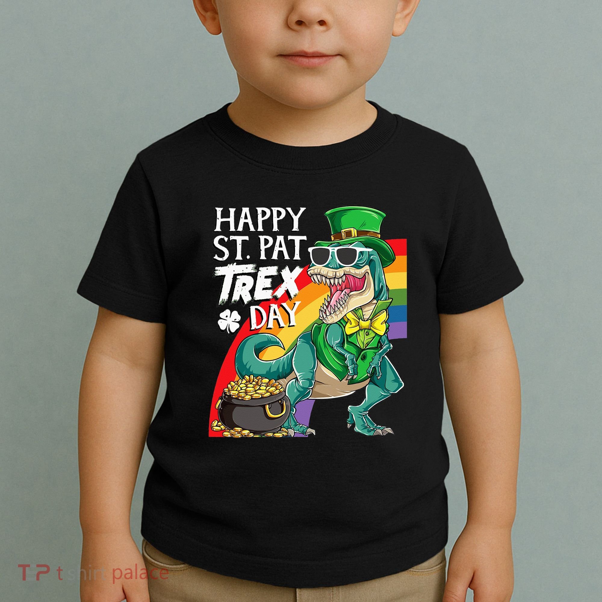 St Pat Rex Day Dinosaur St Patricks Day Toddler T-Shirt