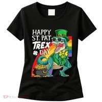 St Pat Rex Day Dinosaur St Patricks Day Women's T-Shirt thumb 0