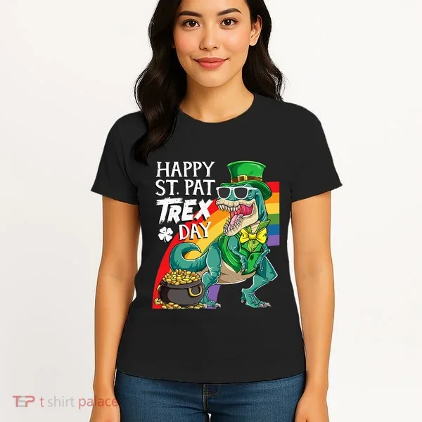 St Pat Rex Day Dinosaur St Patricks Day Women's T-Shirt
