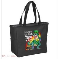 St Pat Rex Day Dinosaur St Patricks Day Tote Bag thumb 2