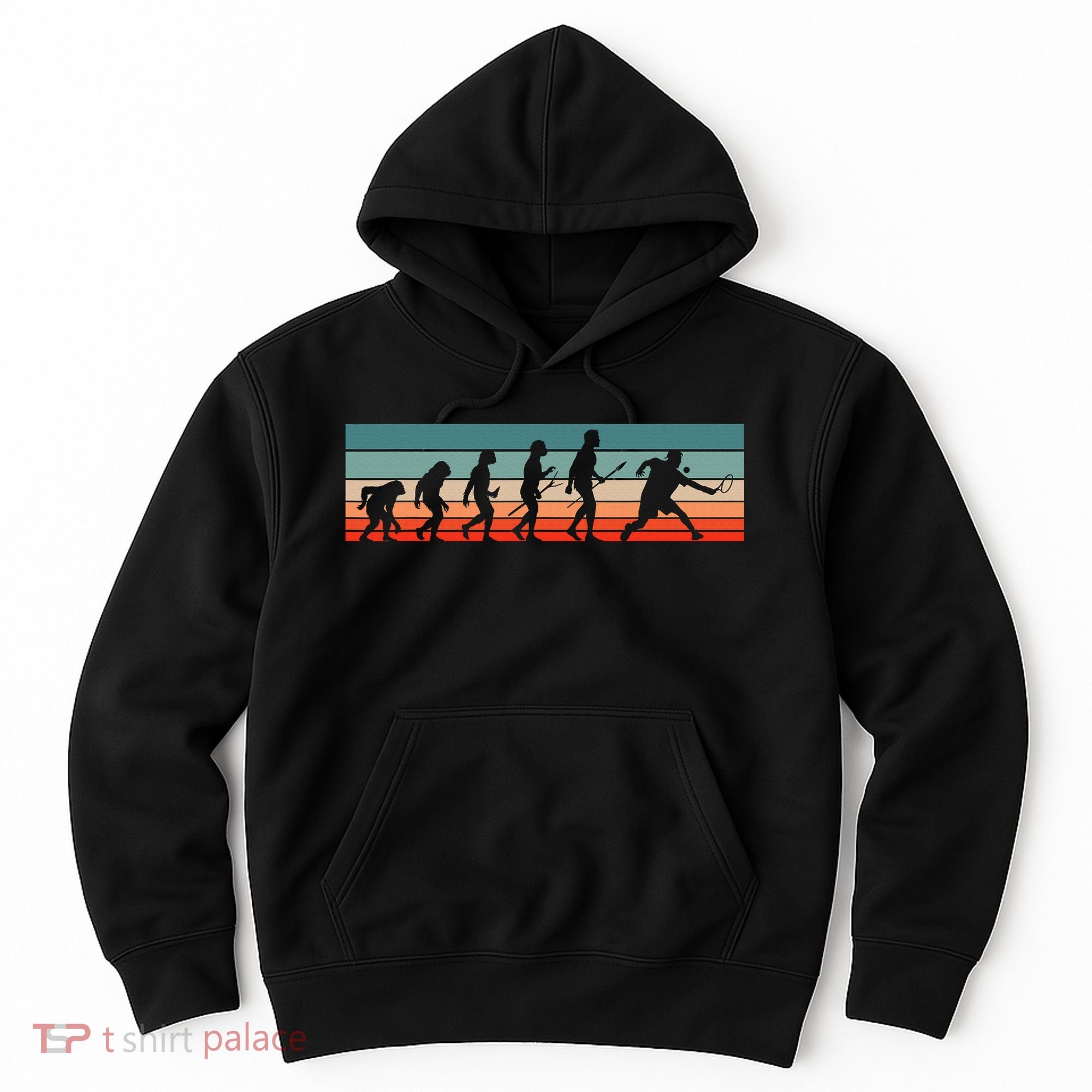 Squash Player Retro Evolution Racquetball Crossminton Sport Hoodie