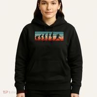 Squash Player Retro Evolution Racquetball Crossminton Sport Hoodie thumb 5